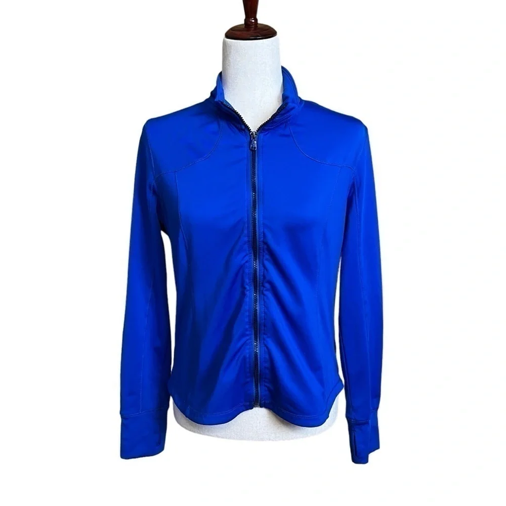 Calvin Klein Performance Quick Dry Athletic Full Zip Jacket. Blue Size L #865